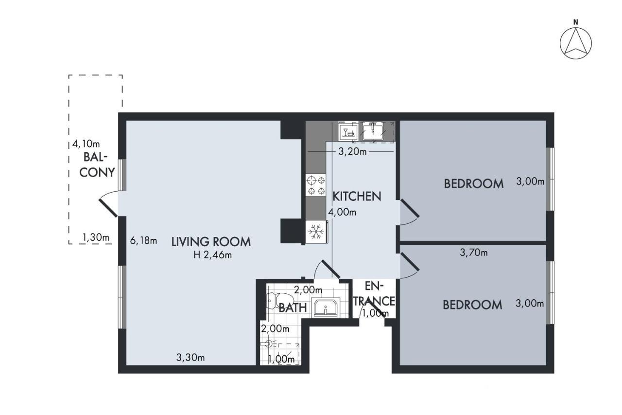 Sanders Charm - Amazing Two-Bedroom Apartment With Shared Garden Копенгаген Екстер'єр фото